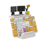 Computer Desk Business Card Holder - Custom Building Set