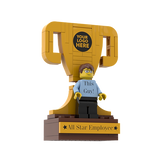 Excellence Award Trophy - Custom Set Made With Genuine LEGO® Bricks.